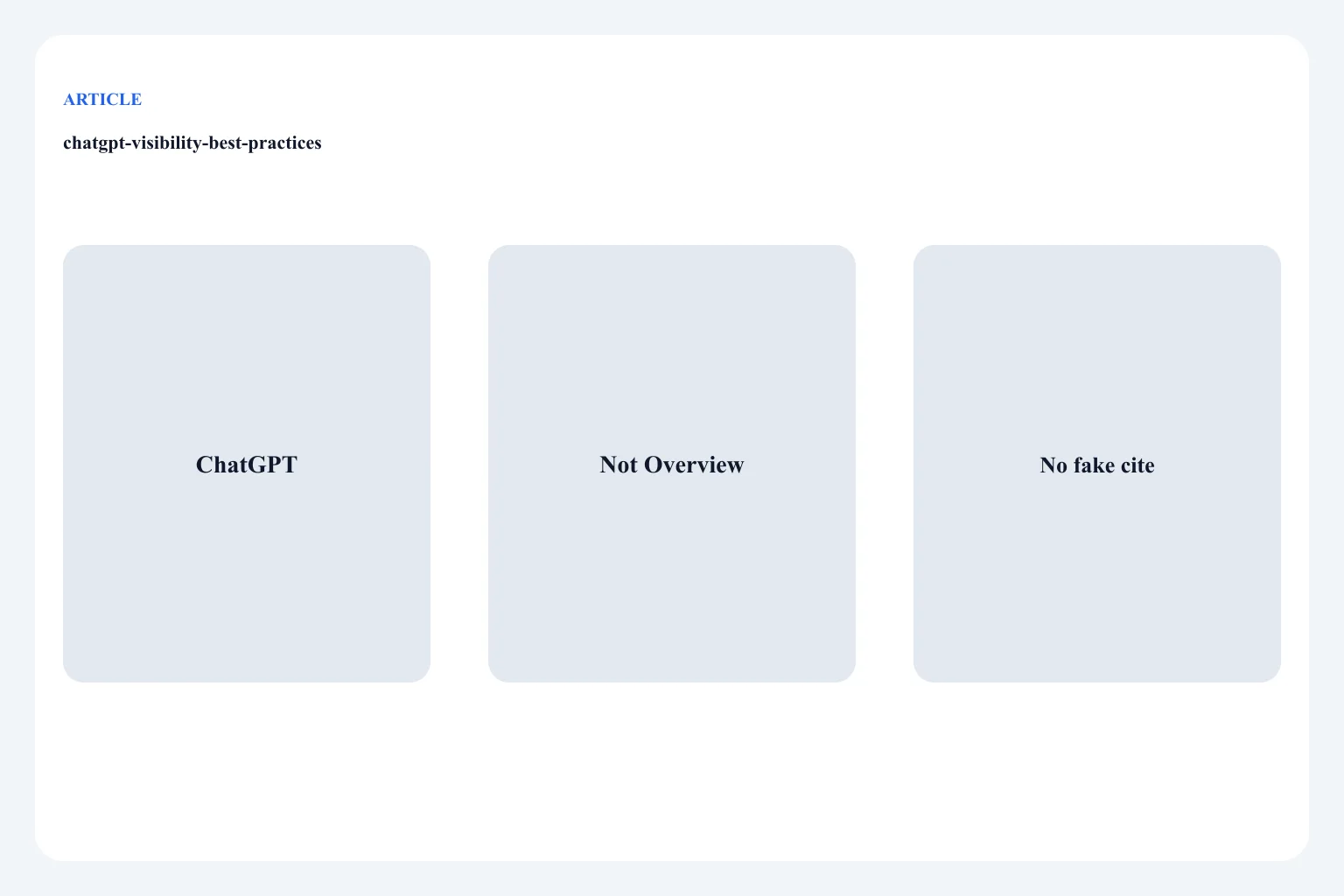 Diagram of ChatGPT as one assistant surface, not a generic AI search bucket