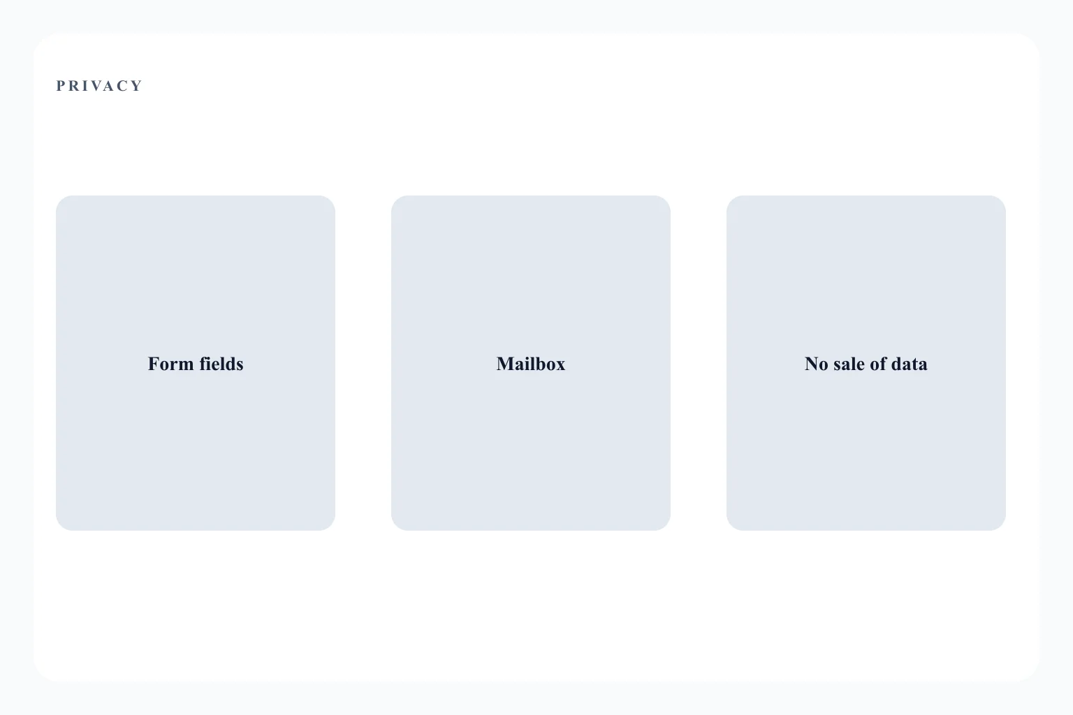 Diagram of form fields sent to the consultancy mailbox, separate from optional analytics